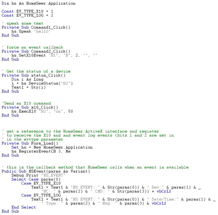 ActiveX Server Sample Code