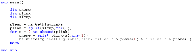 GetPlugLinks Script Example